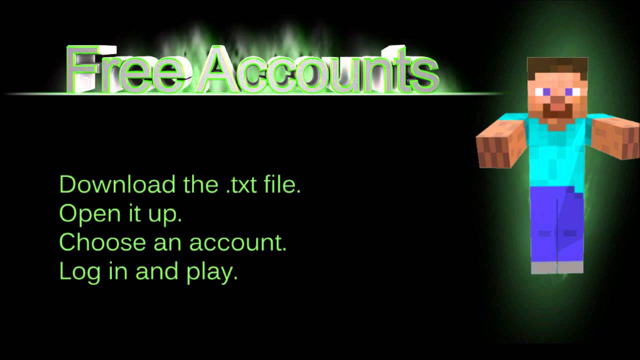 minecraft account and password list